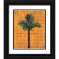 thumbnail image 1 of Simons 12x14 Black Ornate Wood Framed with Double Matting Museum Art Print Titled - Fiesta Palm Amber, 1 of 4
