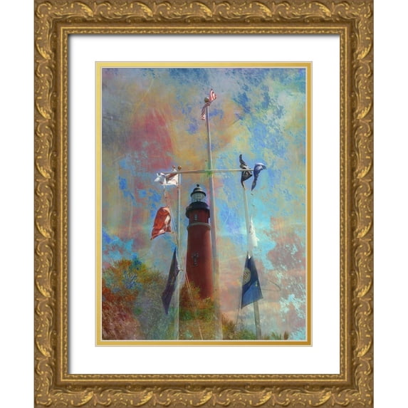 Simons 12x14 Gold Ornate Wood Framed with Double Matting Museum Art Print Titled - Standing Tall