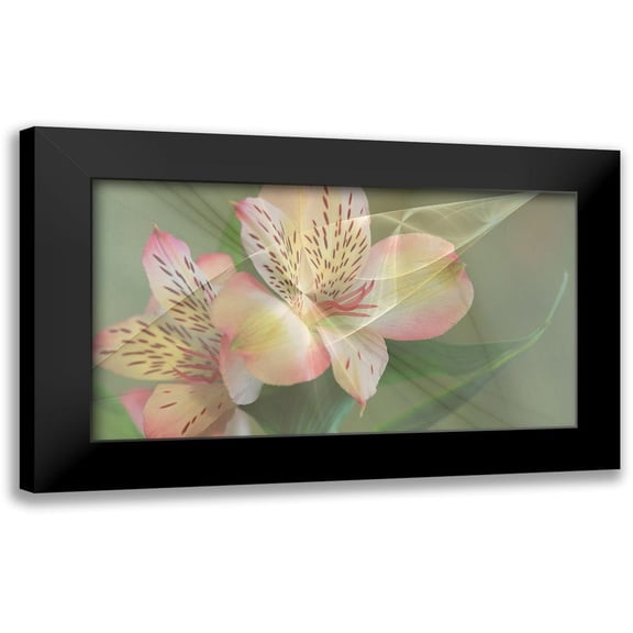 Simons 14x10 Black Modern Framed Museum Art Print Titled - Illusion in Yellow