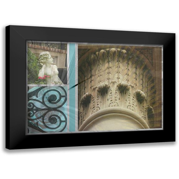 Simons 14x11 Black Modern Framed Museum Art Print Titled - Garden Elements