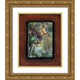 thumbnail image 1 of Simons 20x24 Gold Ornate Wood Framed with Double Matting Museum Art Print Titled - Who Invited Her Anyway, 1 of 4