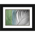 thumbnail image 1 of Simons 32x22 Black Ornate Wood Framed with Double Matting Museum Art Print Titled - Plumage Cool I, 1 of 4