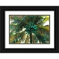 thumbnail image 1 of Simons 32x24 Black Ornate Wood Framed with Double Matting Museum Art Print Titled - Neon Palm Sunny, 1 of 4