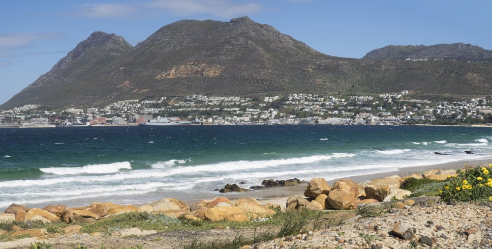 Simons Town naval base to left seen from M4 Roadway Cape Town Western Province South Africa Canvas Art - Panoramic Images (12 x 36)