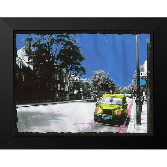 Simonutti, Riccardo 14x12 Black Modern Framed Museum Art Print Titled - Yellow Cab