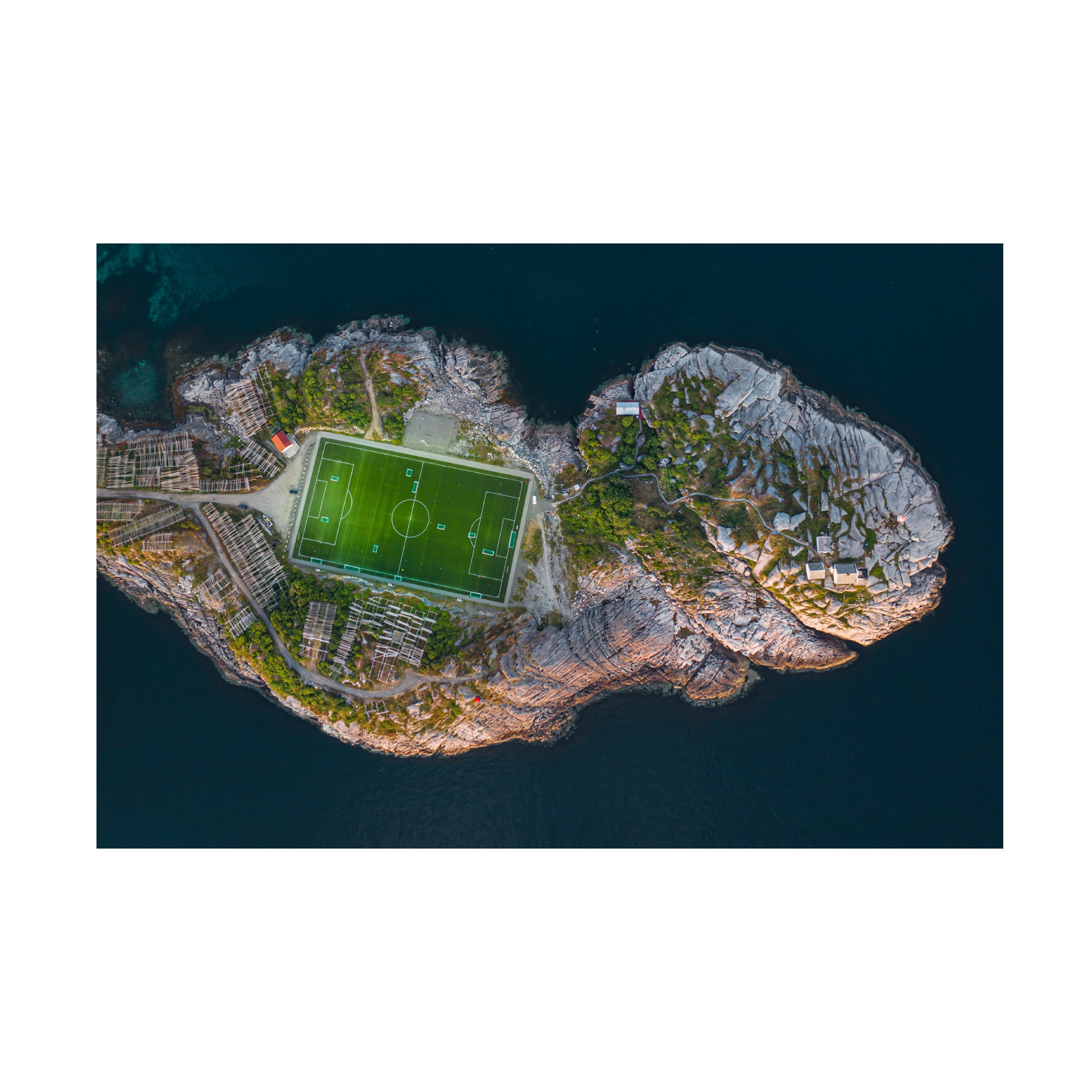 Simoon 'Football Field On The Edge Of The World' Canvas Art