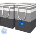 thumbnail image 1 of Simperf 2 Pack 75L Laundry Basket, Large Collapsible Laundry Hamper, Waterproof Foldable Laundry Basket Set,Waterproof Clothes Hamper with Handles,Laundry Baskets for Clothes and Toys Storage, 1 of 8