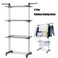 thumbnail image 1 of Simperf Clothes Drying Rack, 4-Tier Space-Saving Foldable Laundry Drying Rack, Stainless Steel Garment Clothes Dryer Indoor or Outdoor Standing Clothing Rack with Wheels, 1 of 13
