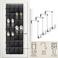 thumbnail image 1 of Simperf Over the Door Shoe Organizers, with 28 Large Thickened Mesh Pockets & 4 Metal Hooks, Hanging Shoes Storage Rack for Closet Entryway Bedroom Bathroom, 1 of 4