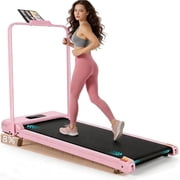 Simpfree Walking Pad with Handle Bar and Adjustable Incline, 2.5HP Portable Under Desk Treadmill for Home Small Space 300 Lbs Capacity Remote Control and LED Display