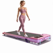 Kismom Under Desk Treadmill with 6% Incline, 3.0HP Portable Walking Pad for Home Office, 300 lbs Capacity Slim Running Machine