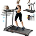 thumbnail image 1 of Simpfree Treadmill with Desk, 300lbs Folding Treadmill, Running Machine with Incline, App, Bluetooth Speakers, LED Monitor, 64 Programs, 0.6-7.5MPH, 1 of 9