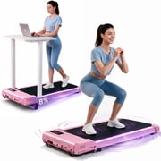 Walking Pad with 8% Manual Incline & Vibration Modes, 2.5HP Under Desk Treadmill for Home Office,300 lbs Capacity Portable Treadmill with Remote Control & LED D