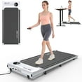 thumbnail image 1 of Walking Pad Treadmill, 2.5HP Under Desk Treadmill with Remote Control and LED Display, Portable Walking Treadmill for Home Office, Walking Jogging Machine with 300 lbs Weight Capacity, 1 of 8