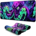 thumbnail image 1 of Simpkeely Blacklight Octopus Gaming Mouse Pad – UV Reactive Kraken Tentacles Mouse Mat, Neon Glow in The Dark Waterproof Extended Mousepad with Non-Slip Rubber Base for Office & Home – 31.5" x 11.8", 1 of 7