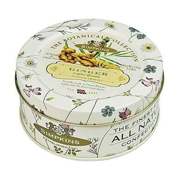 Simpkins Botanical Collection Ginger Drops 5.3oz 150g - Pack of 6