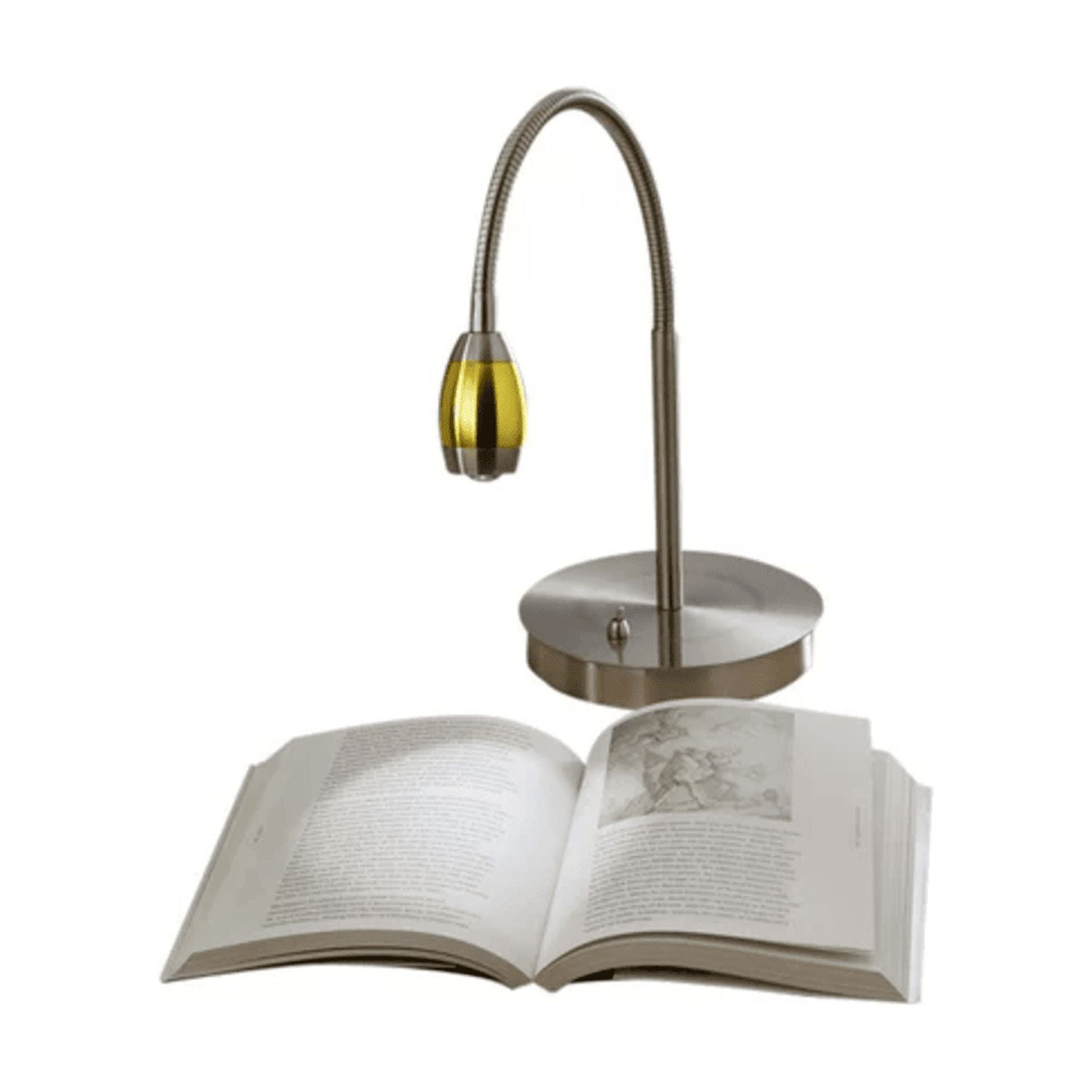 Simpla 200603-01 Focused Beam Natural Light Desk Lamp - Gold Shade
