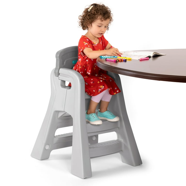Simplay3 Big Kid Booster Chair for Toddler Child Gray