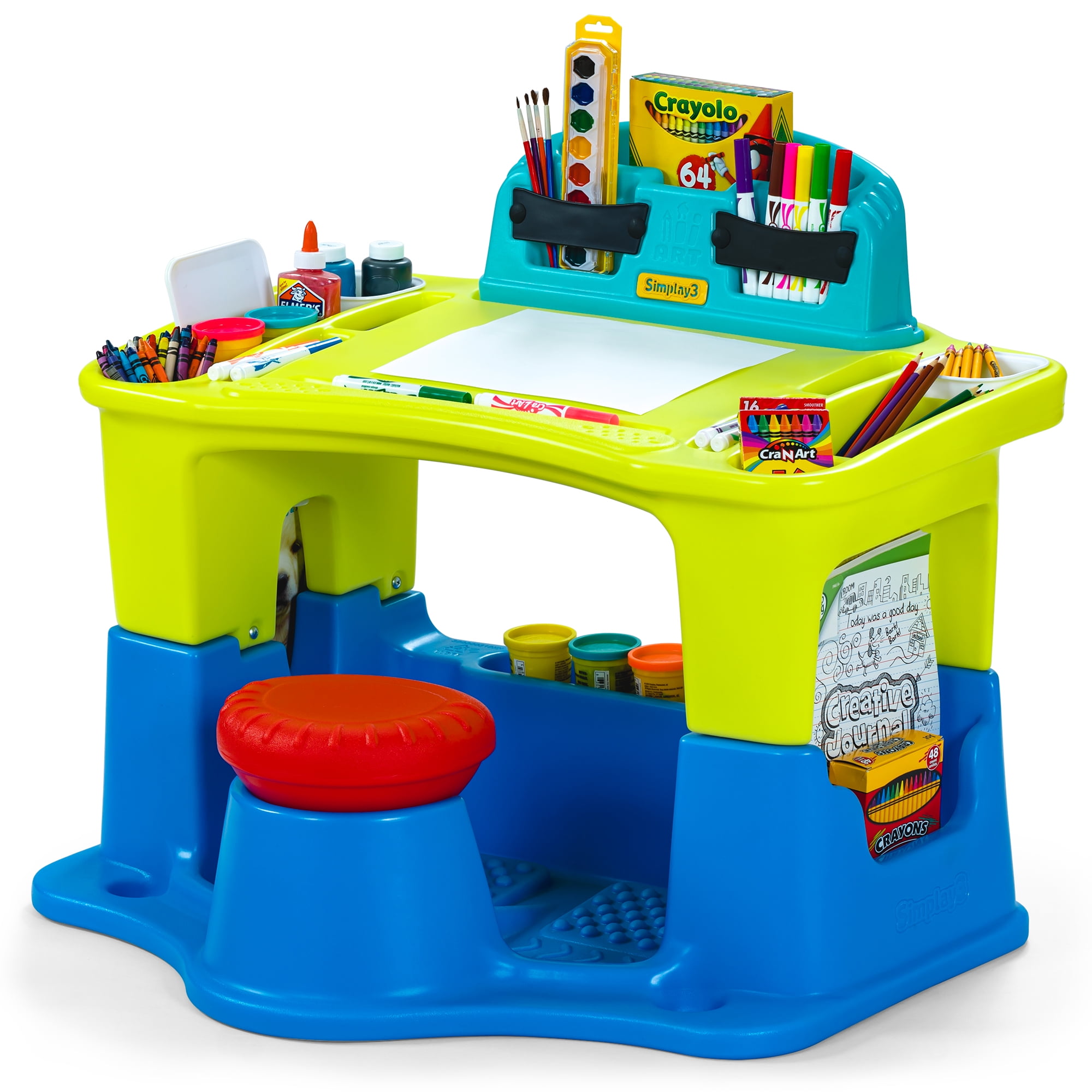 Simplay3 Toddler S Art Craft Activity Desk Children S Table Set With   Simplay3 Creative Kids Art Desk 43a36e68 4ad0 465b 93d2 De888b1f8c1c.573bd45654406f73840e6999b4b675a1 