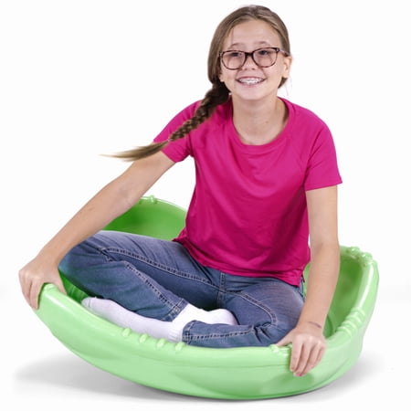 Simplay3 Rock and Spin Sensory Wobble Disk XL, Seesaw Rocker, Lime Sherbert