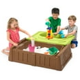 thumbnail interactive-video image 1 of Simplay3 Sand and Water Bench, 2 in 1 Combination Play Table and Children's Storage Bench, 1 of 15