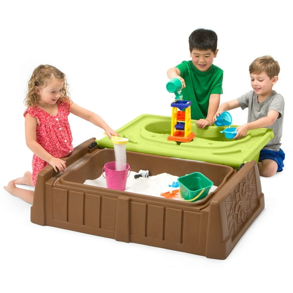 Simplay3 Sand and Water Bench, 2 in 1 Combination Play Table and Children's Storage Bench