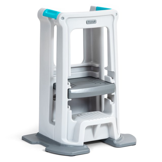Simplay3 Toddler Tower Adjustable Stool, White