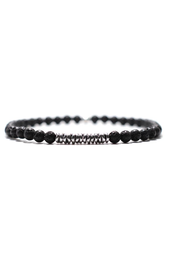 Simple 4mm Natural Stone Bracelet Men Apparel Accessories Hematite Howlite Tiger Eyes Beaded Braslet Homme Cycling Cool Pulseira