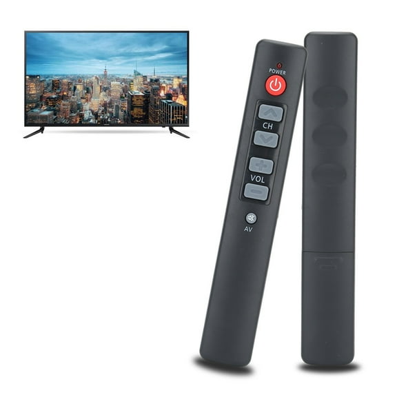 Simple 6,Button Universal Remote Control, Easy To Use For TV, STB, DVD Seniors, Battery Powered
