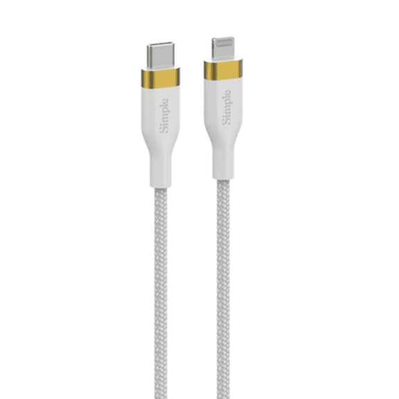 Simple 6 Ft - Usb-C Cable With Lightning Connector