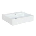 thumbnail image 1 of Simple 60.50A.00 Wall Mount/Vessel Bathroom Sink in Ceramic White without Faucet Hole, 1 of 1