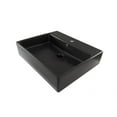 thumbnail image 1 of Simple 60.50A.01 BM Wall Mount/Vessel Bathroom Sink With One Faucet Hole in Matte Black, 1 of 1