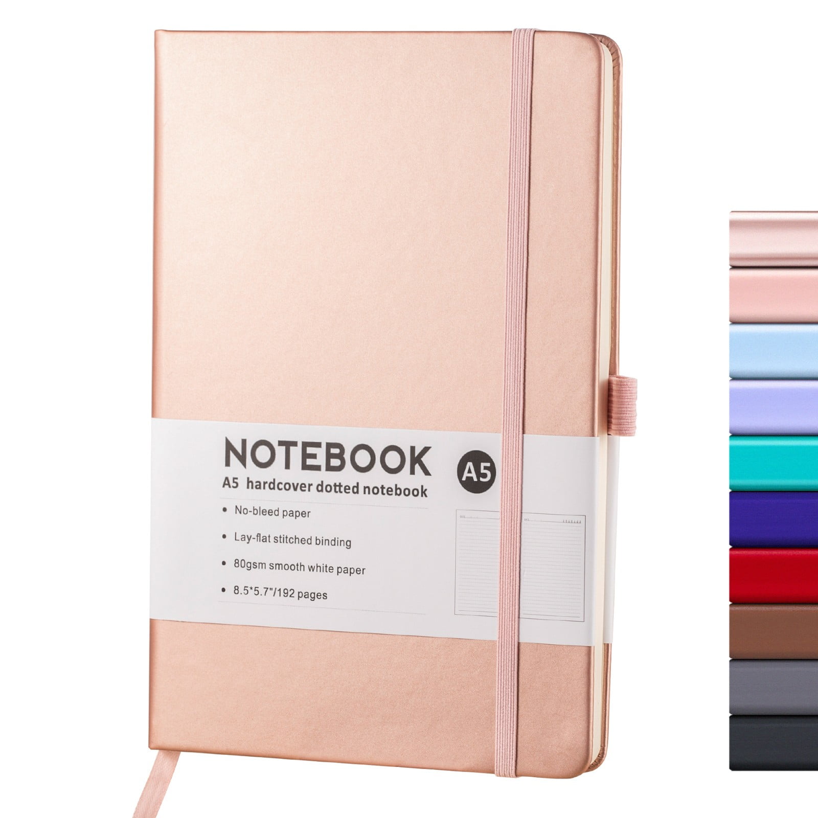 Rose Gold And Burgundy Composition Notebook - Large Ruled