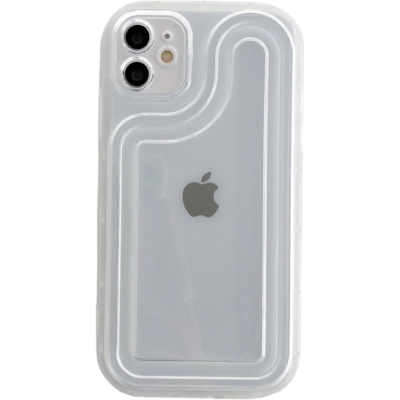 Simple Advanced Transparent Airbags Soft Phone Case Compatible with iPhone Case (Clear,iPhone 12 Pro)
