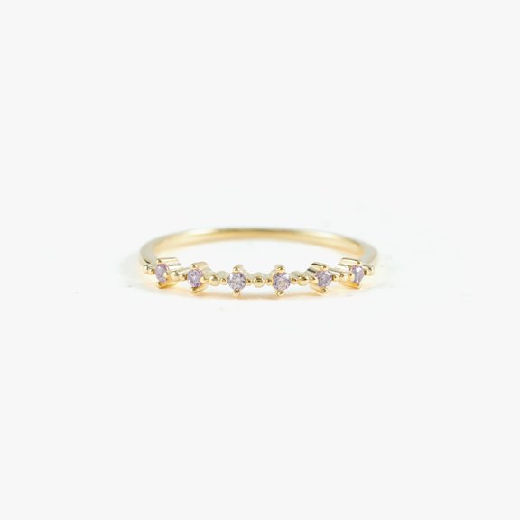 Simple Alexandrite Eternity Ring