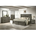 thumbnail image 1 of Simple And Beautiful 6pc Bedroom Set Eastern King Size Bed Dresser Mirror Nightstands Chest Unique HB FB Design, 1 of 10