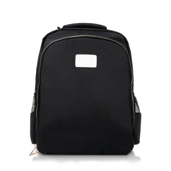 Simple And Fashionable Oil Head Double Shoulder Tool Backpack,Black