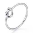 thumbnail image 1 of Women's Stainless Steel Ring Elegant Geometric Band Electroplated Titanium Steel Jewelry Ring for Her, 1 of 3