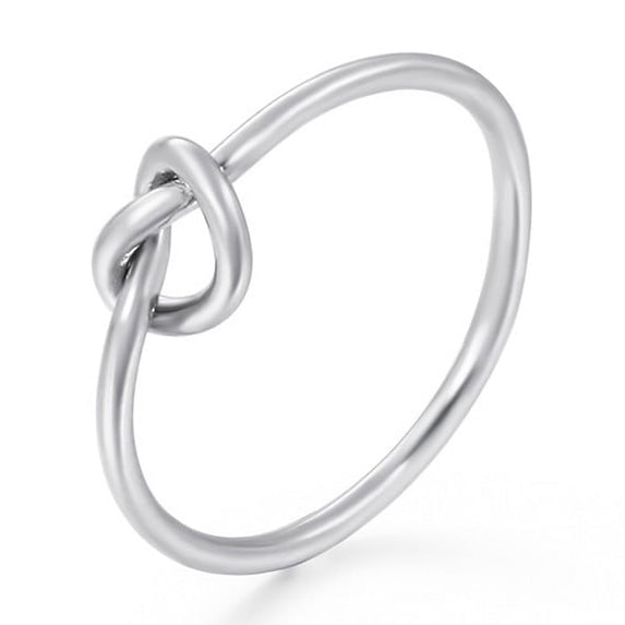 Women's Stainless Steel Ring Elegant Geometric Band Electroplated Titanium Steel Jewelry Ring for Her