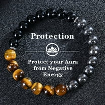 Simple And Versatile Natural Tigereye Magnet Bracelet