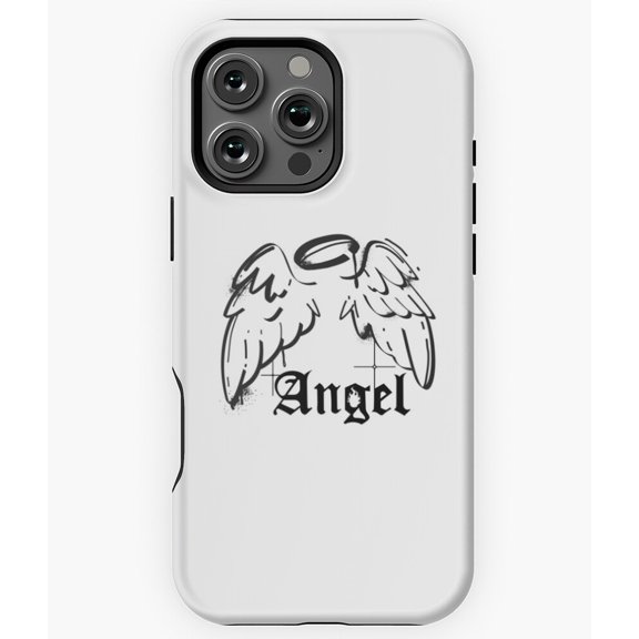 Simple Angel Graphic Aesthetic N3515 Phone Case for iPhone 17 16 15 14 13 12 11 Pro Max