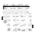 thumbnail image 1 of Simple Animal Line Drawings 9.8x7.1in Water Resistant Binder Pouch, 3-Ring Compatible, Transparent Front, 1 of 6