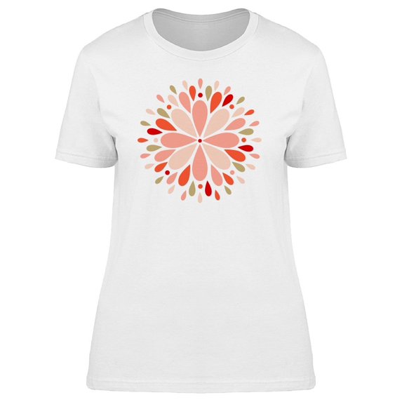 Simple Art Abstract Flower Tee Women's -Image by Shutterstock