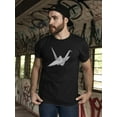 thumbnail image 1 of Simple Art Origami Bird T-Shirt Men -Image by Shutterstock, Male 4X-Large, 1 of 4