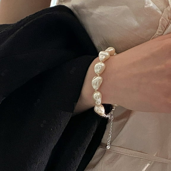 Simple Artificial Baroque Pearl Irregular Bracelet