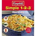 thumbnail image 1 of Pre-Owned Campbell's Simple 1-2-3 Recipes (Spiral-bound) 1412723701 9781412723701, 1 of 1