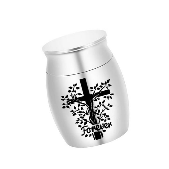Simple Ashes Urn Memorial Jewelry Cremation Box Metal Jar Cremation Jewelry Urn Casket for Ashes