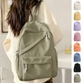 thumbnail image 1 of Simple Backpack For Women Men Aesthetic Backpack Lightweight Casual Daypack Basic Backpack for Daily Travel, 1 of 4