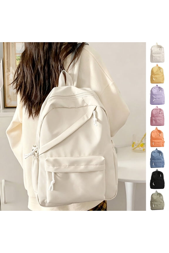 Simple Backpack For Women Men Aesthetic Backpack Lightweight Casual Daypack Basic Backpack for Daily Travel