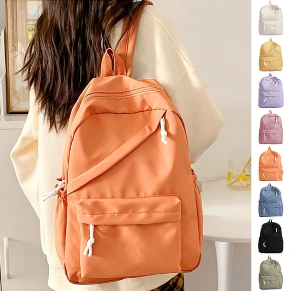 Simple Backpack For Women Men Aesthetic Backpack Lightweight Casual Daypack Basic Backpack for Daily Travel